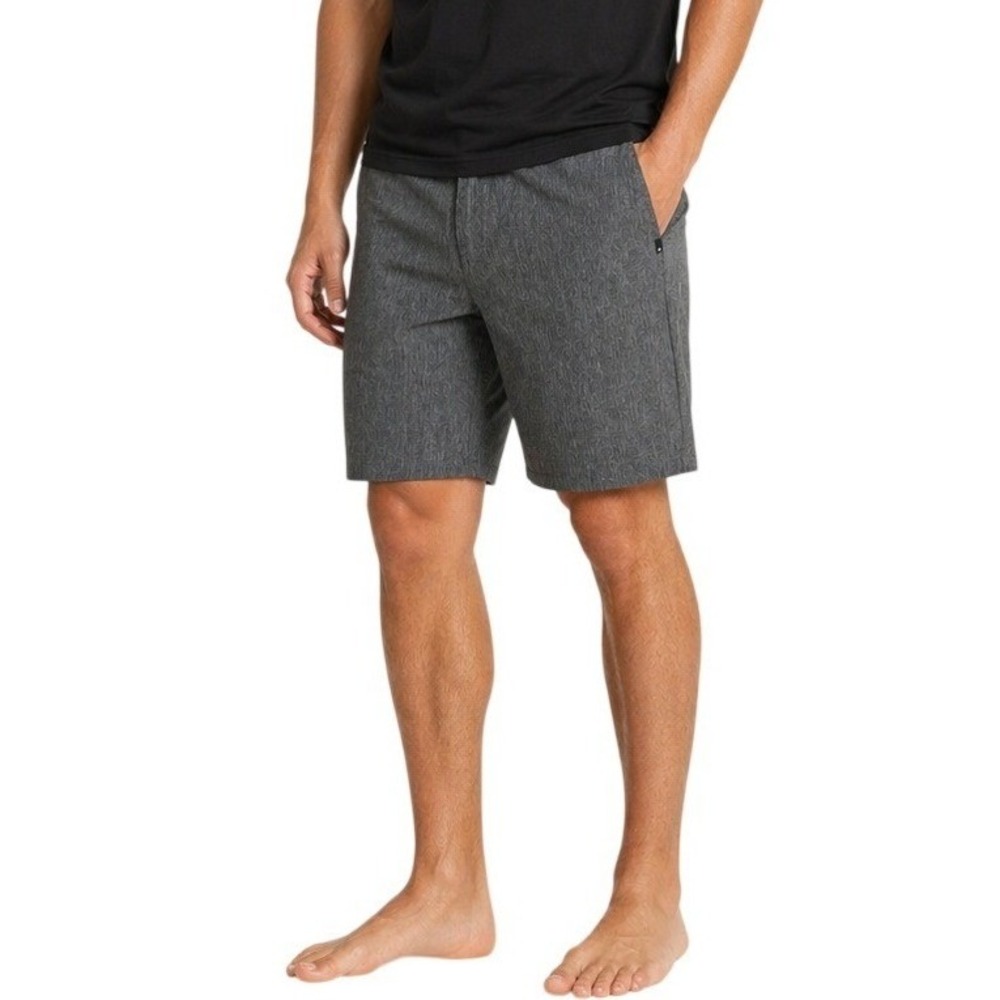 Quiksilver Amphibian Shorts Mens 38 Grey 4-Way Stretch Hybrid Boardshorts